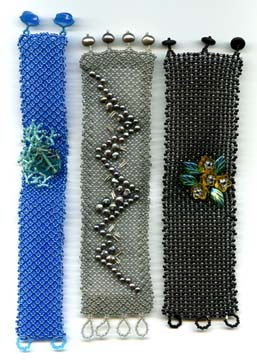embellished netted bracelet